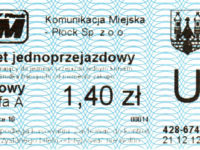 Bilet z biletomatu Ticomat 8010