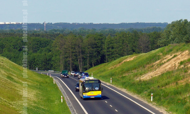 linia 21 na trasie objazdowej