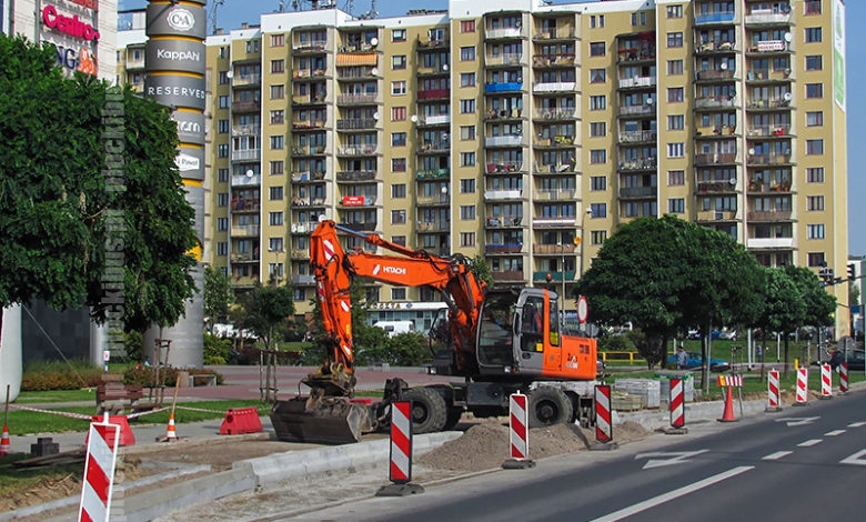 Budowa nowego przystanku w al. Jana Pawła II przy Galerii Wisła