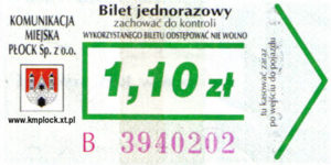 1,10 zł - ulgowy