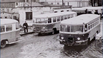 Teren dawnej zajezdni przy ul. Bieruta (w tle budynek dzisiejszej prokuratury)