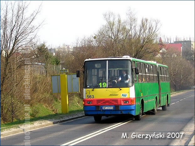 Ikarus #563 jeszcze jako pojazd liniowy