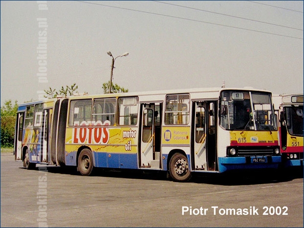#615 - Ikarus 280.70H pochodzący z ostatniej dostawy Ikarusów do Płocka
