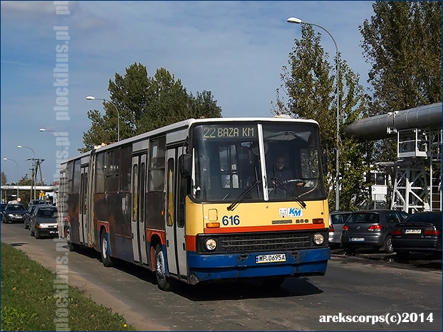 Ikarus 280.70H #616 w drodze do BTSu