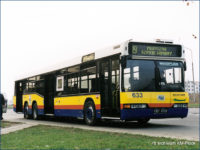 Nowiutki Neoplan N4020td #633 na nieistniejącej już pętli Zielony Jar