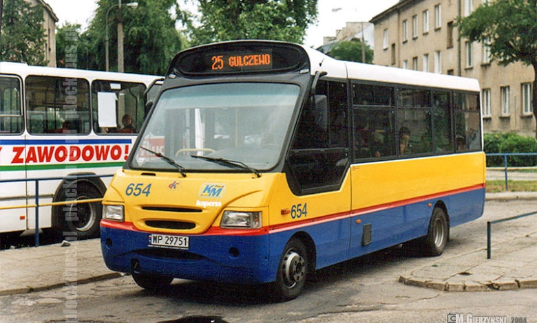 Kapena #654 na linii 25 podczas pierwszych dni eksploatacji