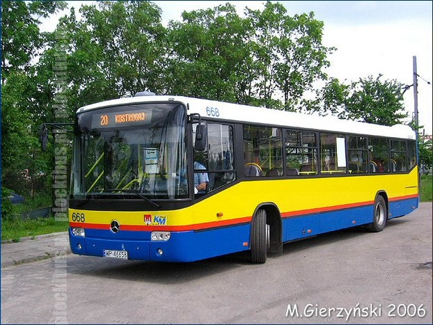 Na Mercedesach po raz pierwszy numer taborowy z lewej strony znalazł się nad kabiną kierowcy