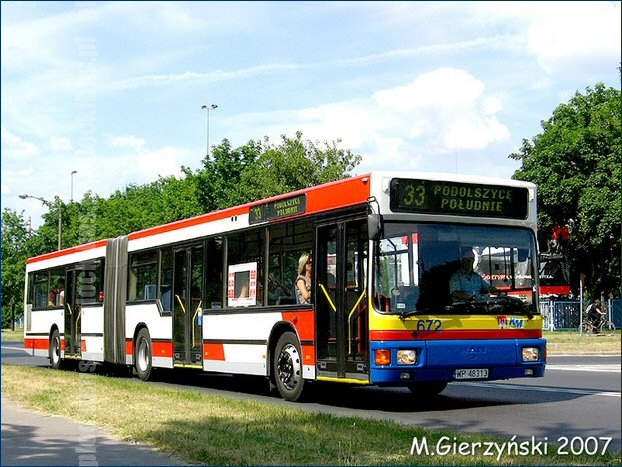 #672 na początku eksploatacji w Płocku