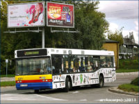 Neoplan #677 oklejony przez dzieci w 2013 r.