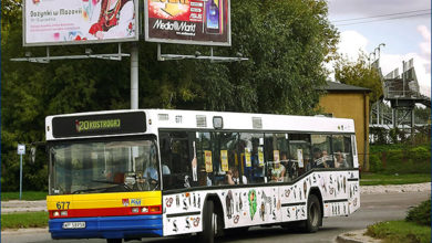 Neoplan #677 oklejony przez dzieci w 2013 r.