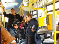 Ekipa zdjęciowa podczas pracy przy nagrywaniu filmu