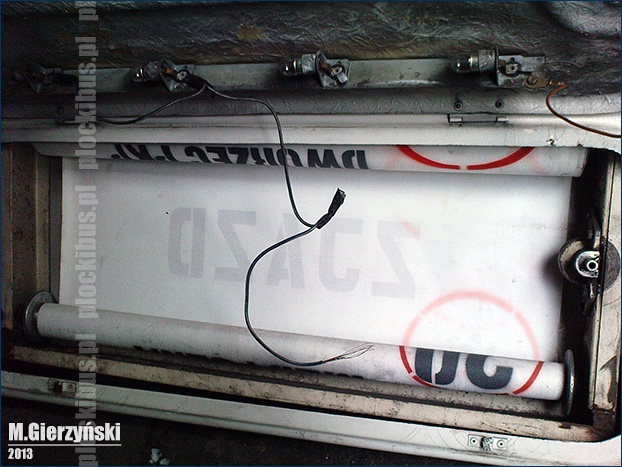 Ekspozytor boczny montowany w Jelczach i Ikarusach
