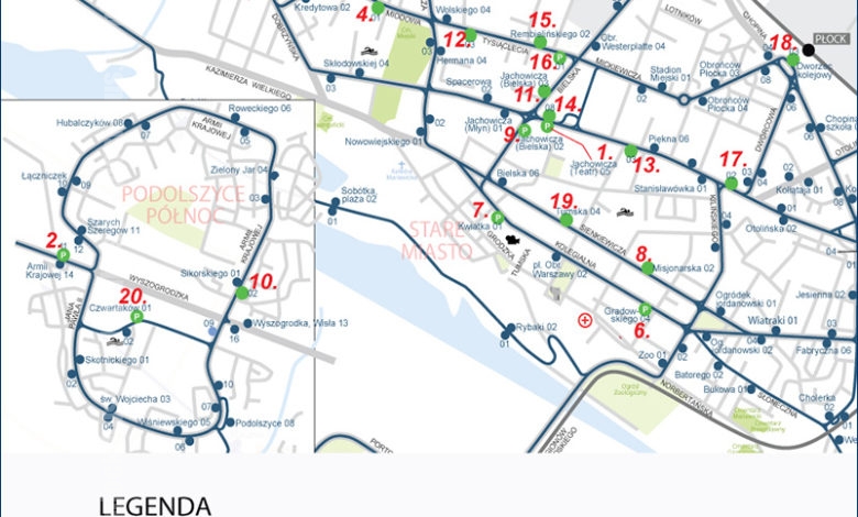 Plan rozmieszczenia 20 nowych wiat