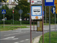 Nowy słupek przystankowy Chopina Dworzec PKP