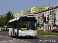 MAN podążający do Słupna jeszcze jako linia 15