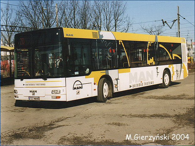 MAN NL-293 Single City na testach w Płocku, pętla Otolińska