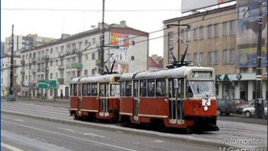 Wizualizacja tramwaju w centrum miasta. Oryginalne zdjęcie - Marcin Stiasny.
