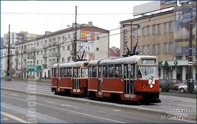 Wizualizacja tramwaju w centrum miasta. Oryginalne zdjęcie - Marcin Stiasny.