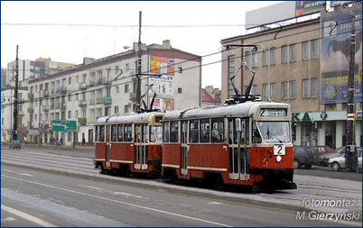 Wizualizacja tramwaju w centrum miasta. Oryginalne zdjęcie - Marcin Stiasny.