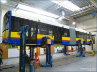 Solaris Urbino III 18 w bolechowskiej fabryce w trakcie odbiorów