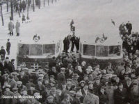 1960 r. - uroczystości związane z zapoczątkowaniem komunikacji miejskiej w Płocku