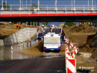 Po oberwaniu chmury tylko autobusy dawały radę przejechać pod wiaduktem