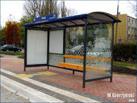 Wiata na przystanku Piaska 05 - w wersji bez elektronicznych "gadżetów"