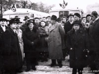 1960 r. - uroczystości związane z zapoczątkowaniem komunikacji miejskiej w Płocku