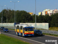 linia 13 na trasie objazdowej przez most Solidarności