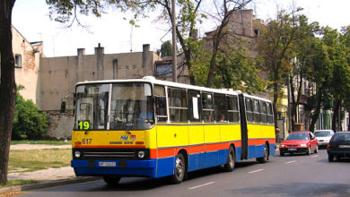 Ikarus #617 na dwukierunkowej ulicy Kwiatka (na czas objazdu)