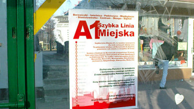 Plakat reklamujący linię A1
