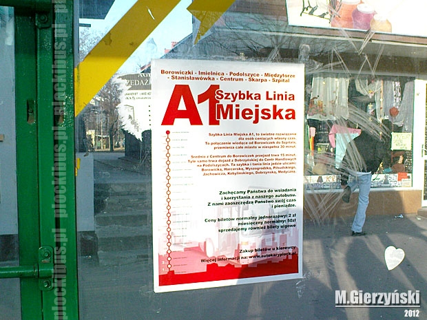 Plakat reklamujący linię A1