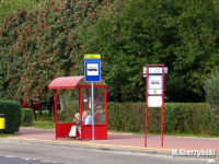 Nowy słupek przystankowy Chopina Otolińska