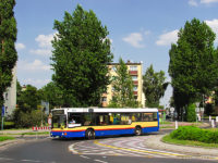 Rondo Grabskich i zamknięty wjazd w ul. Dobrzyńską w kierunku Winiar