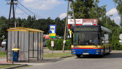 Autobus linii 30 na pętli "Słupno, zajazd"