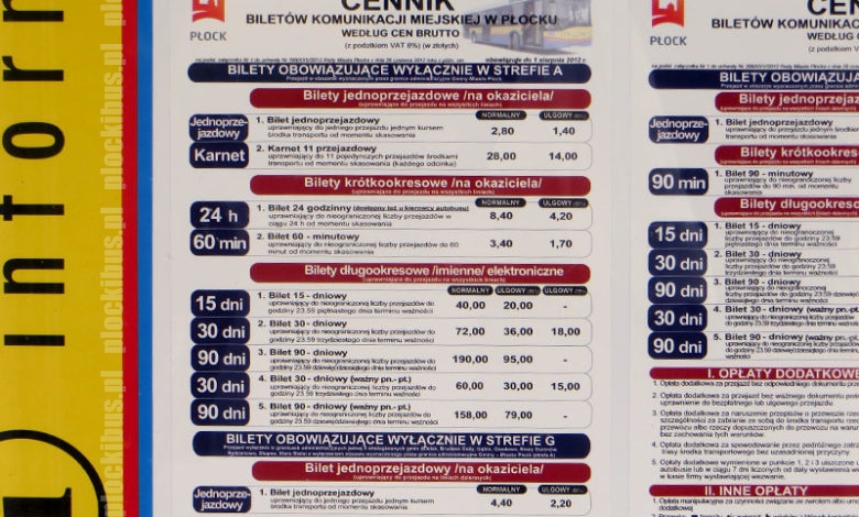 ceny biletów nie uległy zmianie