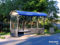 wiata na przystanku "Przyszkolna"