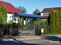 wiata na przystanku "Ziołowa"
