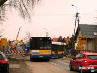 #707 skręca w ul. Warmińską