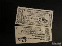 Okolicznościowe bilety sprzedawane na przejazd "ogórkiem"