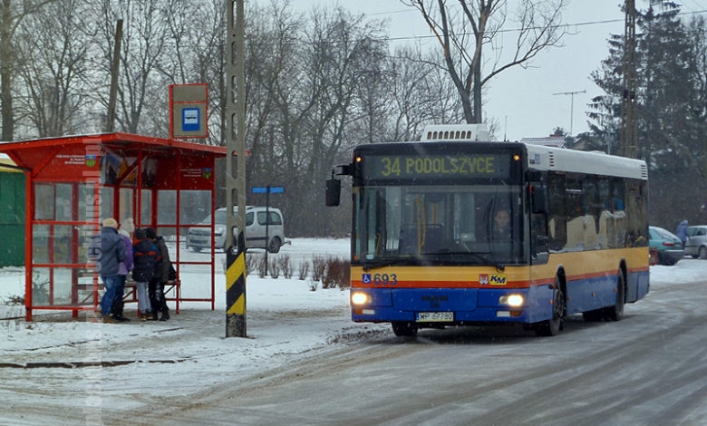 Linia 34 w Rogozinie ul. Mazowiecka