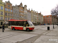 Linia nr 100 na Długim Targu w Gdańsku