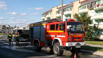 Akcja gaszenia pożaru w Solarisie #646