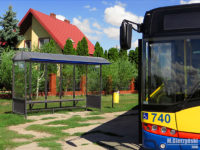 Odnowiona wiata na przystanku "Borowiczki 01"