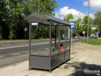 Odnowiona wiata na przystanku "Kopernika 01"