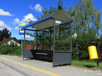 Odnowiona wiata na przystanku "Browarna 01"