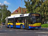 Solaris na linii 22 na skrzyżowaniu ul. Warszawskiej i Al. Kilińskiego