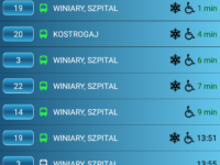 zrzut ekranu z aplikacji myBus