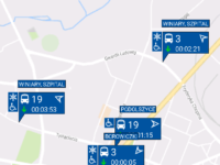 zrzut ekranu z aplikacji myBus