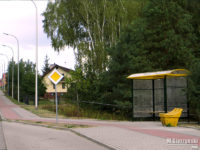 Nowa wiata na przystanku Słupno, Piaski